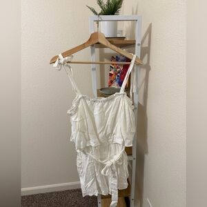 She + Sky Chic White Romper